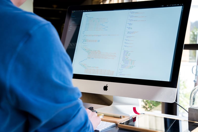 Woman working at a desk